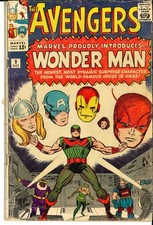 THE AVENGERS #9 Marvel 10/64 1st WONDER MAN - Low Grade picture