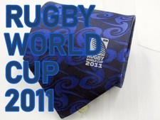 [Rugby World Cup] OD 448 Rugby World Cup 2011 RUGBY WORLD CUP 2011 Tie Navy picture