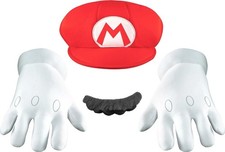 Nintendo Super Mario Brothers Child Accessory Kit - Costume Hat Gloves Mustache picture