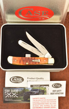 CASE XX USA HARVEST ORANGE BONE MINI TRAPPER KNIFE 6207 SS 2023 IN TIN NICE picture