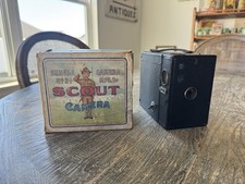 Antique 1920’s Seneca Boy Scout Camera W/ Original Box Vintage Camping Hiking picture