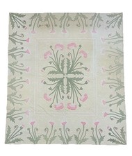 1914 - ANTIQUE Hand Appliqued May Tulips Quilt - Marie Webster Design Cotton picture