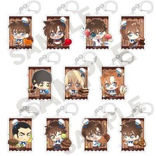 Set of 11 Detective Conan Trading Acrylic Keychain Charapeko Chocolat Japan W812 picture