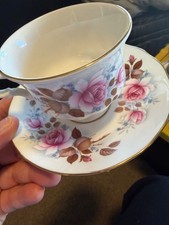 13 vintage teacups with matching saucers in excellent condition. picture