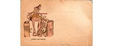 1910s Traveling Salesman Postcard: Itinerant Commerce Loaded for Orders picture