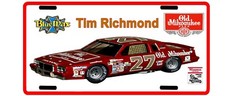Vintage looking TIM RICHMOND OLD MILWAUKIE 27 License Plate  1980s  picture