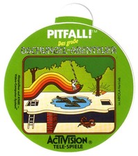 ACTIVISION TELEVISION GAMES VIDEO GAME STICKER - PITFALL - JUNGLE ADVENTURE picture