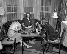 1940s LADIES PLAYING STRIP POKER Photo  (211-B) picture