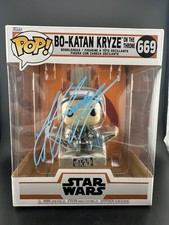 Bo-Katan On Throne Funko Pop Signed Katee Sackhoff Pop #669 Celebrity Authentics picture