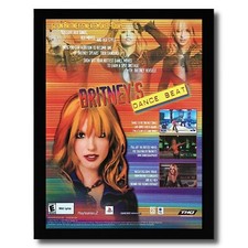 2002 Britney's Dance Beat Framed Print Ad/Poster PS2 GBA Britney Spears Pop Art picture