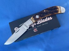 Rosecraft RCT015-DJB Obed Creek Bow Trapper Knife Dapper Jigged Bone 14C28N picture