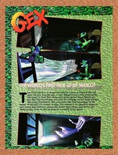 1995 Gex Saturn Original Advertisement / Retro Promo vr1 picture