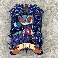 Hazbin Hotel Vox Envy Sin Blue Chrome Edition Enamel Pin Hunterflowerpin picture