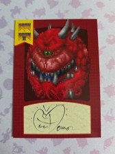 Signed Cacodemon Card - DOOM 1 + 2 I II Trading Cards - Limited Run Games - RARE picture