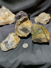 Orbicular Jasper Specimens Roughly Cut Set of 3 (/Total weight 2lbs 9oz) picture