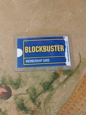 Vtg Original Blockbuster Membership Card Laminated Plus Movie Gallery picture
