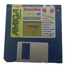 Amiga Computing Sensible World Of Soccer 1994 Floppy Disk In Good Condition 9918 picture