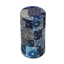 Japanese Pokkan Matcha Coffee Spice Tea Tin Canister Washi Paper Storage with... picture