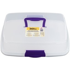 Wilton Practical Oblong Cake And Cupcake Carrier With Locking Lid picture