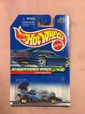 1998 Hot Wheels Classic Games Series Blue Super Modified Collector #981 - New picture