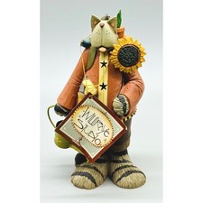 Williraye Studio Figurine Petal Power WW7426 Garden Cat Kittys Sunflower 2007 picture