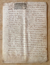 RARE 1690’s FRENCH VELLUM MANUSCRIPT BOOKLET 24p BOURGES HEART TAX LOUIS XIV picture