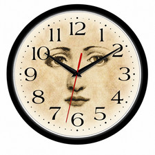 Celestial Moon Face 10 Inch Wall Clock Vintage Mystical Gothic Decor | Qartz picture