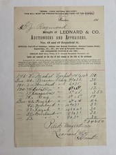 1910 antique LEONARD & CO boston ma AUCTIONEER APPRAISER oriental persian rugs picture