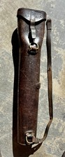 Antique WW1 26” Leather Rifle Scabbard Boot Carrier Gun Carrying Case World War picture