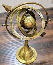 Nautical Brass Arrow ARMILLARY Middle Sphere Astrolabe Globe Home/Office Decor picture