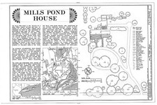 Photo:Saint James New York Mills Pond House 1930s HABS site plan picture
