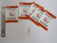 WARNING Do Not Tip or Rock This Vending Machine SODA MACHINE Decals 5 or 10 Q picture