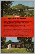 Lookout Mountain Civil War Monument Cannon Cabin Chattanooga TN Postcard TS-304 picture