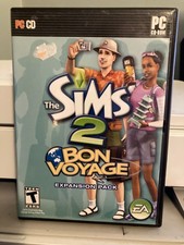 The Sims 2 Bon Voyage Expansion Pack (PC, 2007) Case & 2 Discs - No Manual picture