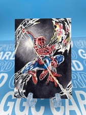 【Gold Card】GGC Studio Spider-Man Custom Art Sketch Card 1/1 AUTO 【Black Light】 picture