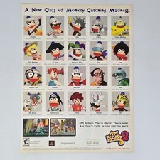 Ape Escape 2 PlayStation 2 PS2 Authentic Magazine Ad picture