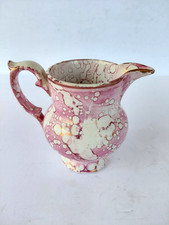 Antique Splash Pink Lustre Pitcher 4