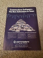 Vintage 1984 COMMODORE COMPUTERS SOFTWARE PRINT AD ZORK I II III STARCROSS picture