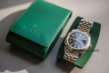 ROLEX Case Green Leather Protection Soft Watch Holder Travel Pouch （No watch） picture