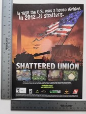 Shattered Union Advertisement Original Print Ad / Poster Game Gift Art picture
