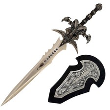 Frostmourne Real Metal Replica, Lich King Arthas Fantasy Sword,with Wall Plaque. picture