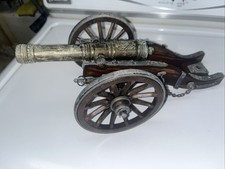 VINTAGE DENIX 18th Century Louis XIV Cannon Assembled Brass & Wood picture