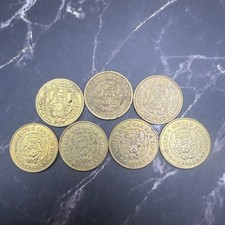 7 Vintage Chuck E Cheese Tokens 1983 1990 1992 Arcade Animatronic Lot picture