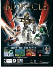 2004 Print Ad Bionicle Video Game Xbox PS2 Nintendo PC Lego Print Ad/Poster picture