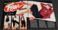 1983 Print Ad Fashion Legs Lady Heels Blonde Fear Feminine Beauty Pantyhose Art picture