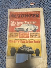 1968 Competition Press Autoweek Cale Yarborough Ferrari F1 Vintage Racing picture