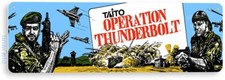 TIN SIGN Operation Thunderbolt Arcade, Retro, Console, Marquee, Game Decor, C470 picture