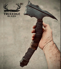 HandForged Viking Style Collectible Axe| High Carbon Steel |Hand-Wrapped 🎁 Idea picture