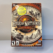 Rise of Nations Thrones & Patriots PC CD-ROM Expansion 2004 Game Complete Tested picture