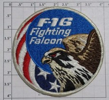 USAF MILITARY PATCH: #10397 F-16 F16 FIGHTING FALCON ORIGINAL SWIRL picture